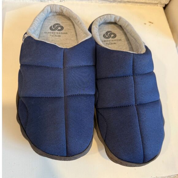 Clarks Step Rest Clog Cloudsteppers Jersey Slipper Quilted Plush Puffer Womens 8 - Picture 3 of 9